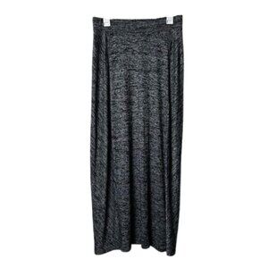 Lou & Grey signaturesoft gray spacedye maxi skirt womens M modest